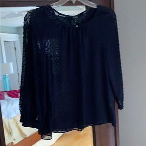 J Crew Chiffon Key Hole Top